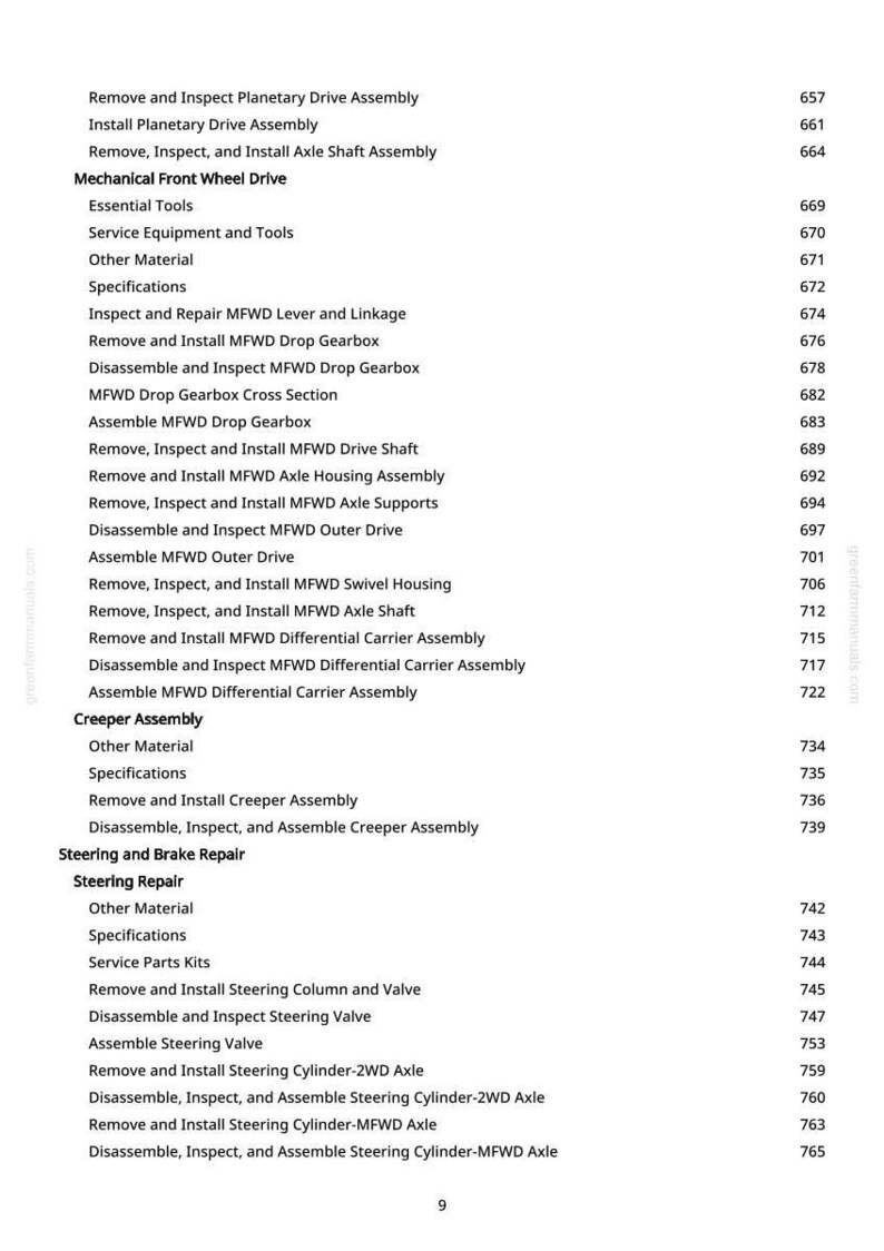 John Deere 5210, 5310, 5410, 5510 Tractor Technical Manual PDF | Instant Download image 9