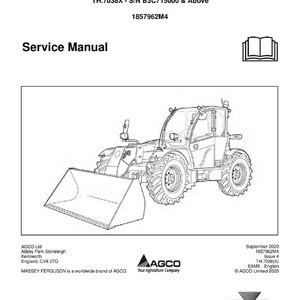 Massey ferguson Th 7038 7038x stage 3a tier3 Telescopic handler Service Manual PDF | Workshop Repair | Instant Download image 2