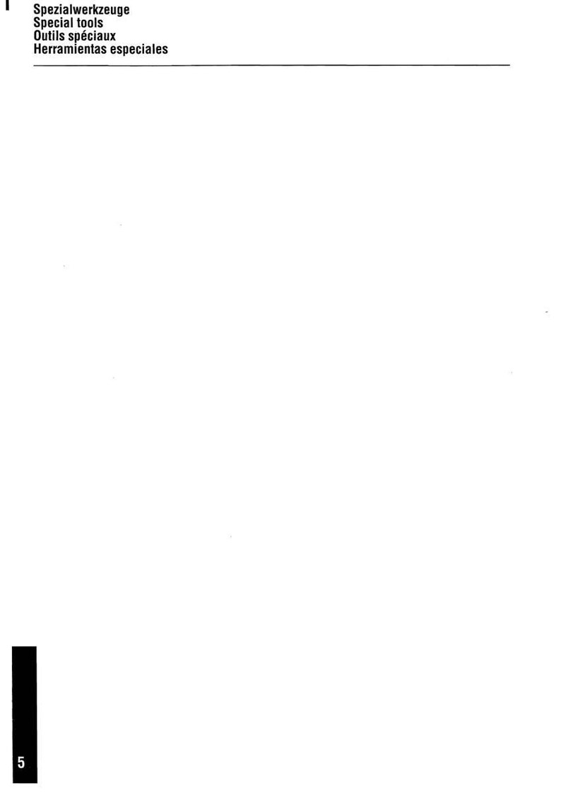 May include: A white background with the text "Spezialwerkzeuge, Special tools, Outils sp&eacute;ciaux, Herramientas especiales" at the top. A black vertical rectangle with the number 5 is at the bottom left.