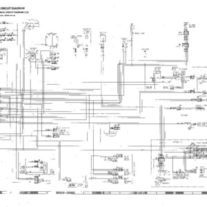 May include: A detailed electrical circuit diagram, labeled "Electrical Circuit Diagram," with numerous lines, symbols, and text annotations. The diagram is predominantly black and white, with a complex layout of interconnected components.