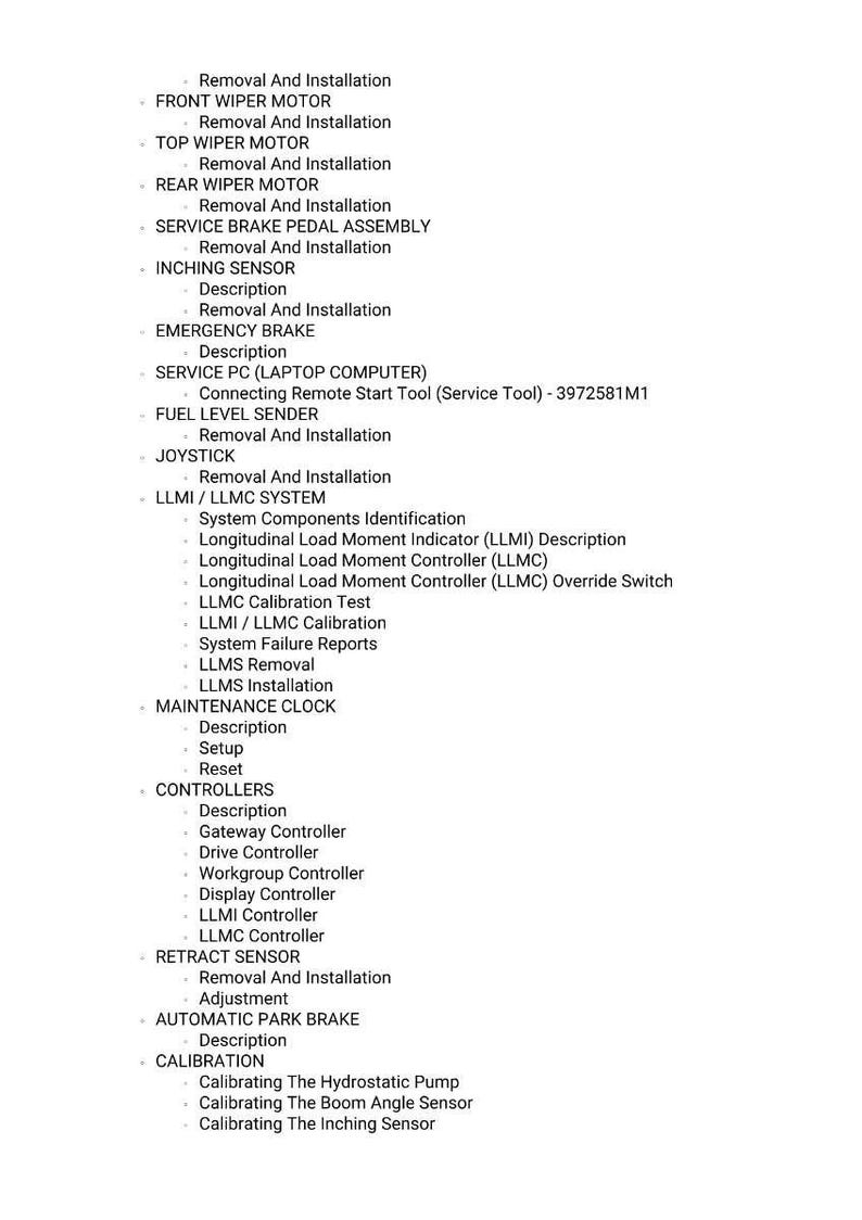 Massey Ferguson Th 7035b 7035xb Stufe 3a Tier 3 Teleskoplader Bedienungsanleitung PDF | Werkstattreparatur | Sofort Download Bild 9