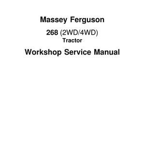 Massey ferguson 268 2Wd 4wd Tractor Service Manual PDF | Workshop Repair | Instant Download image 2