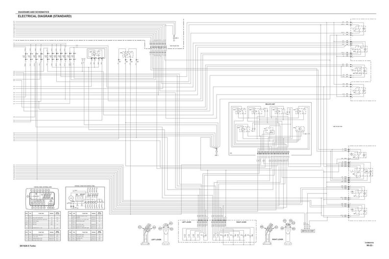 May include: A detailed electrical diagram (standard) with numerous lines, symbols, and text. The diagram is primarily black and white, with various components and connections illustrated. The title "DIAGRAMS AND SCHEMATICS ELECTRICAL DIAGRAM (STANDARD)" is at the top.