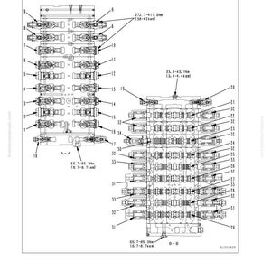 May include: A detailed technical diagram labelled "SEN01994-01" showing a sectional view of a mechanical structure. The diagram includes measurements in Newton metres and kilogram-metres, with numbered components and cross-sectional views.