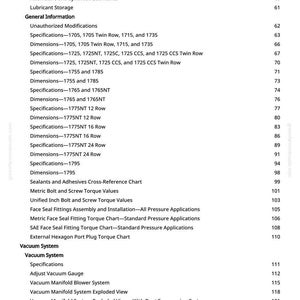 John Deere 1725C 1795 1775Nt 12 16 24 Row Planter Repair Manual PDF | Service Workshop | Instant Download image 3