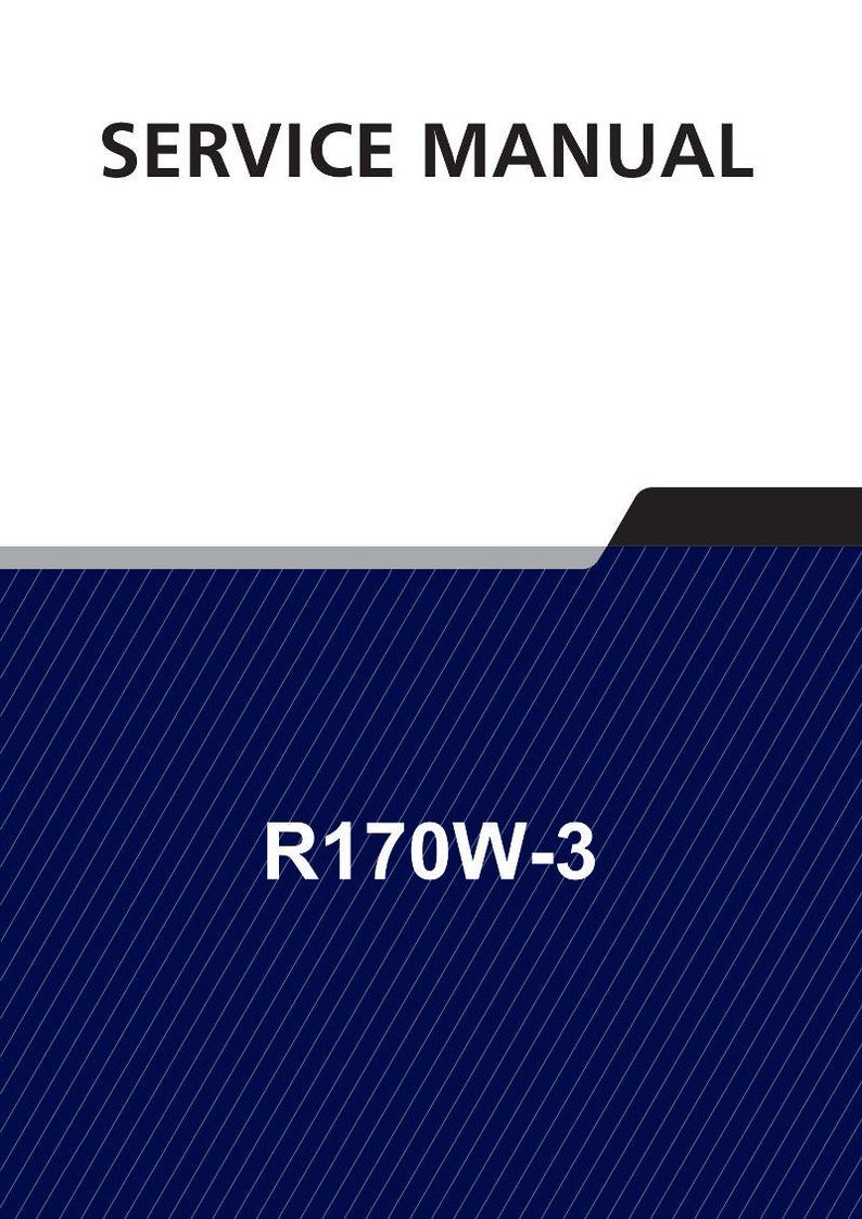 HYUNDAI R170W-3 Wheel Excavator Service Manual | PDF | Instant Download image 1