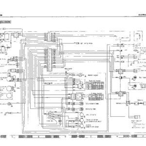 May include: A detailed electrical circuit diagram with text labels and lines, illustrating the structure and function of a system. The diagram includes components like relays, switches, and a battery, with the title "ELECTRICAL CIRCUIT DIAGRAM".