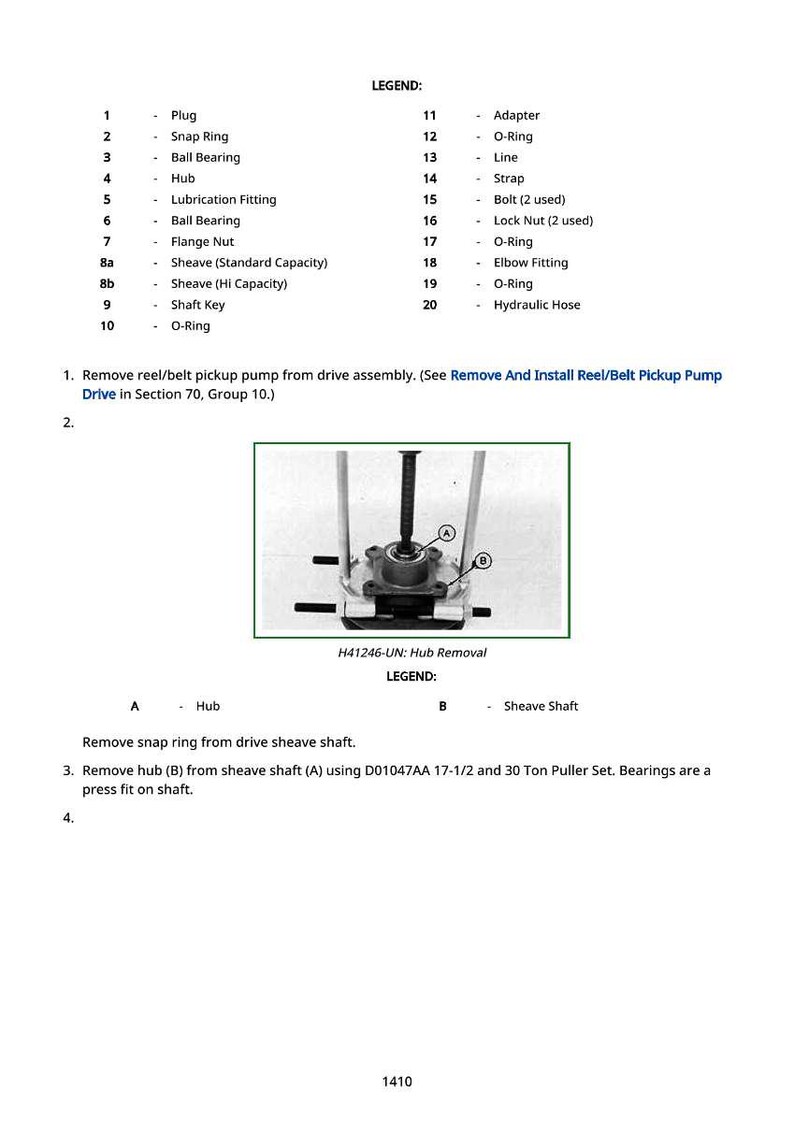 John Deere 9570 Sts, 9670 Sts, 9770 Sts, 9870 Sts Combines Repair Manual PDF | Service Workshop | Instant Download image 6