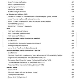 May include: A white page with a list of potential problems for a vehicle. The list includes issues like charging system problems, lighting malfunctions, and air conditioning issues. The text also includes trademark information.