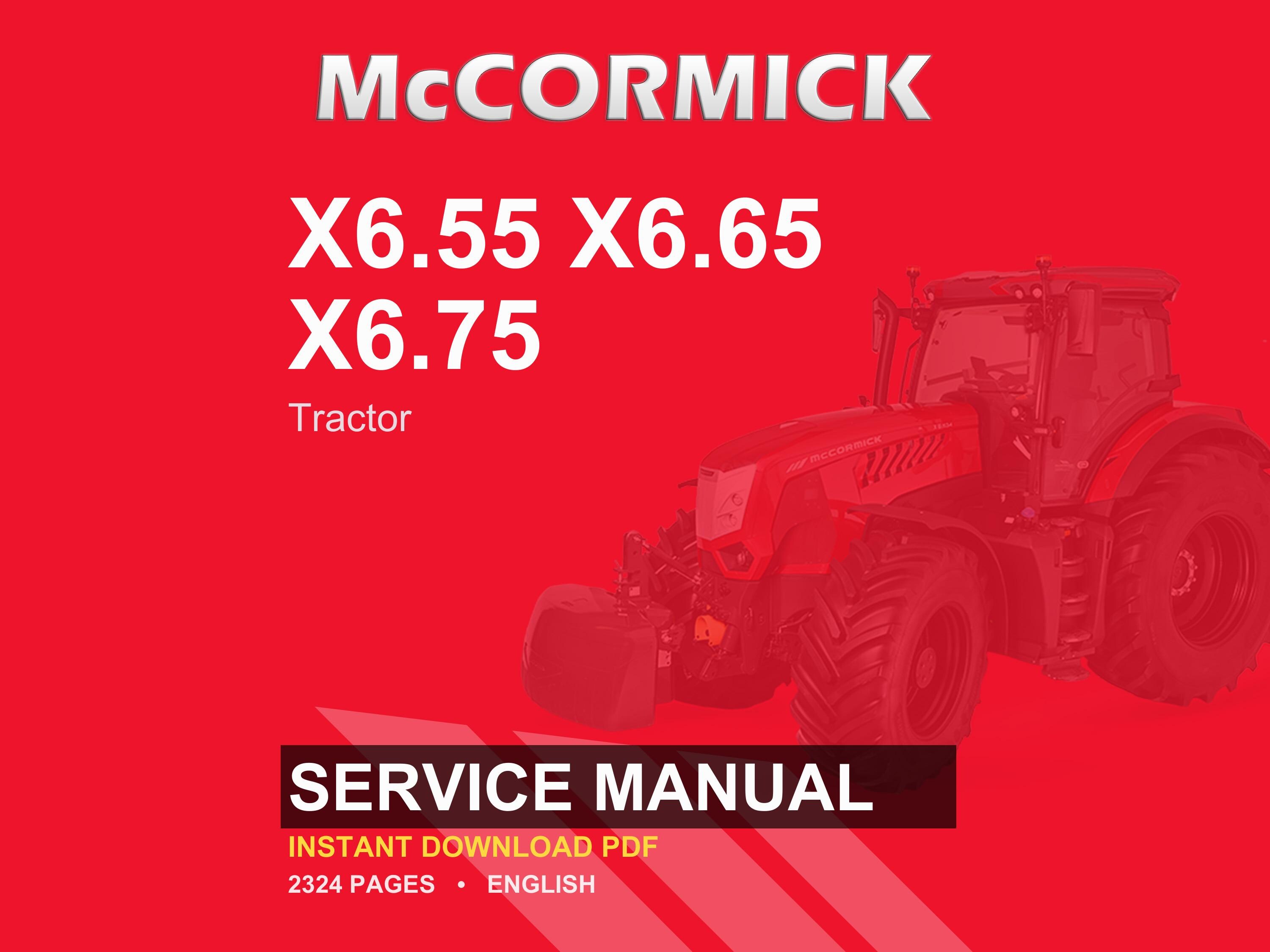 Mccormick X6 Series X6.55 X6.65 X6.75 Deutz 3.6 Tier 4F Tractor