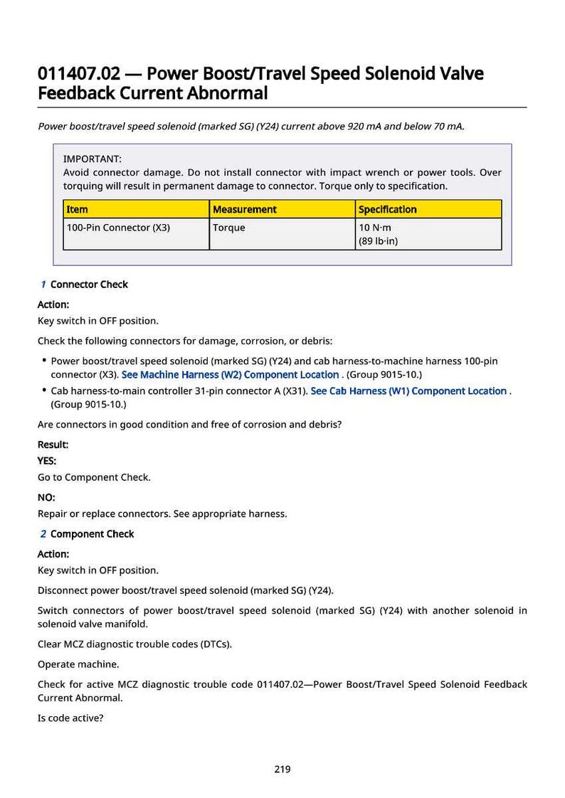 Testmanual för Hitachi Zaxis300lc-6N grävmaskiner i PDF-format | Direkt nedladdning bild 3