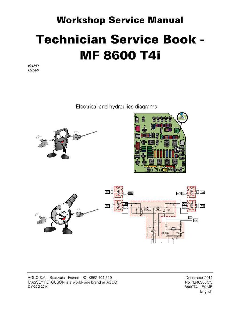 Massey ferguson 8600-serie 8650 8690 tier 4i-tractorservicehandleiding pdf | Werkplaatsreparatie | Direct downloaden afbeelding 2