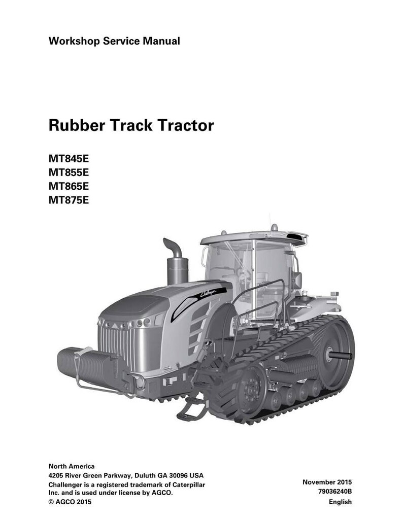 Challenger Mt800e Tractor Workshop Manual PDF | Service Repair | Instant Download image 2