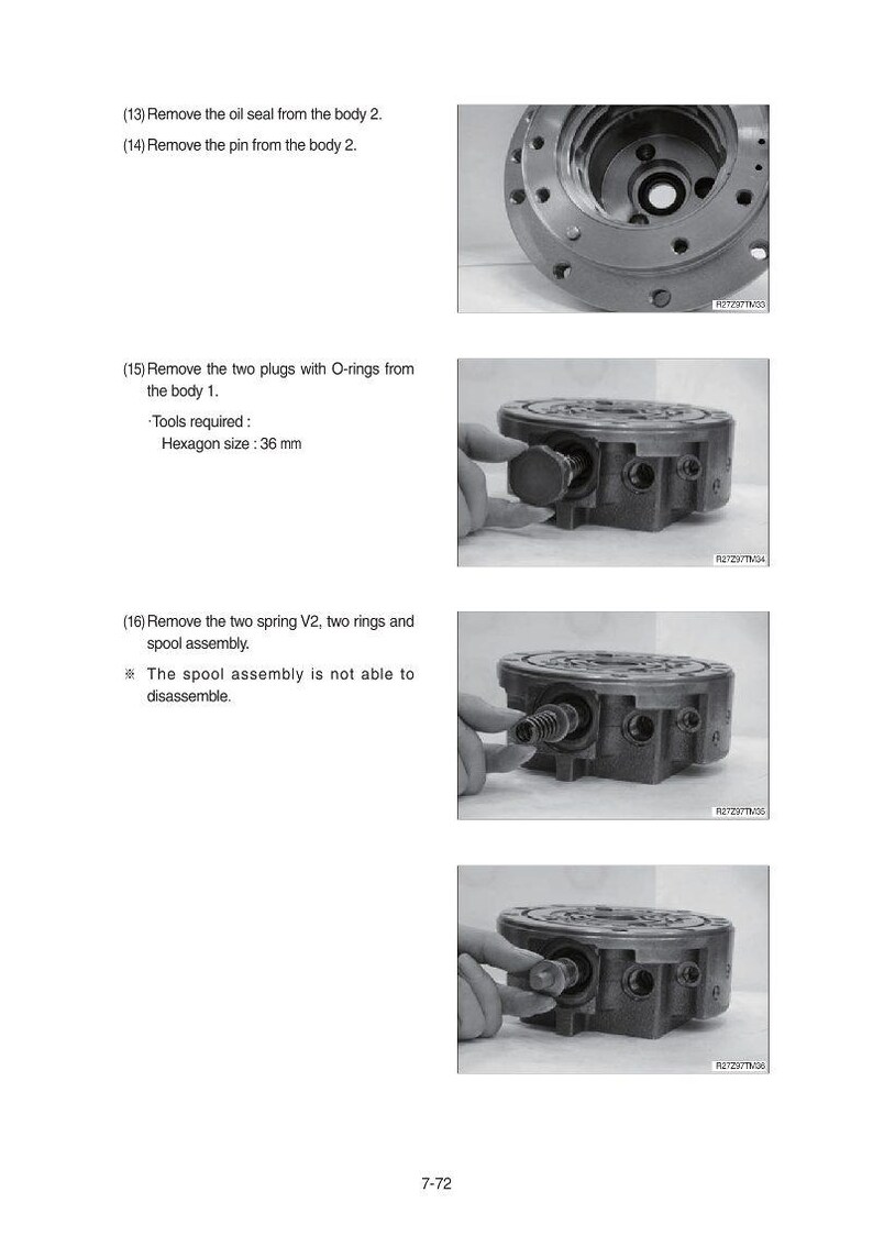 Manual de Serviço da Escavadeira de Esteiras HYUNDAI R25Z-9A | PDF | Download Imediato imagem 5