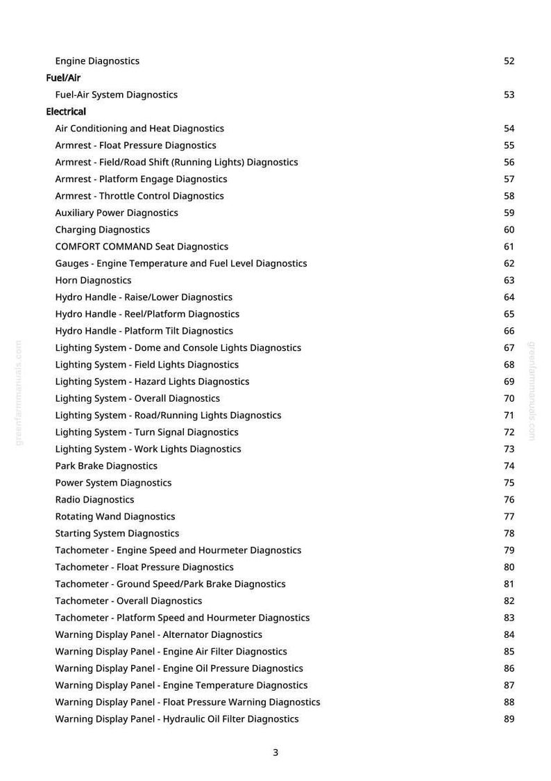 Teknisk manual för John Deere 4995 självgående strängläggare i PDF-format | Direkt nedladdning bild 3