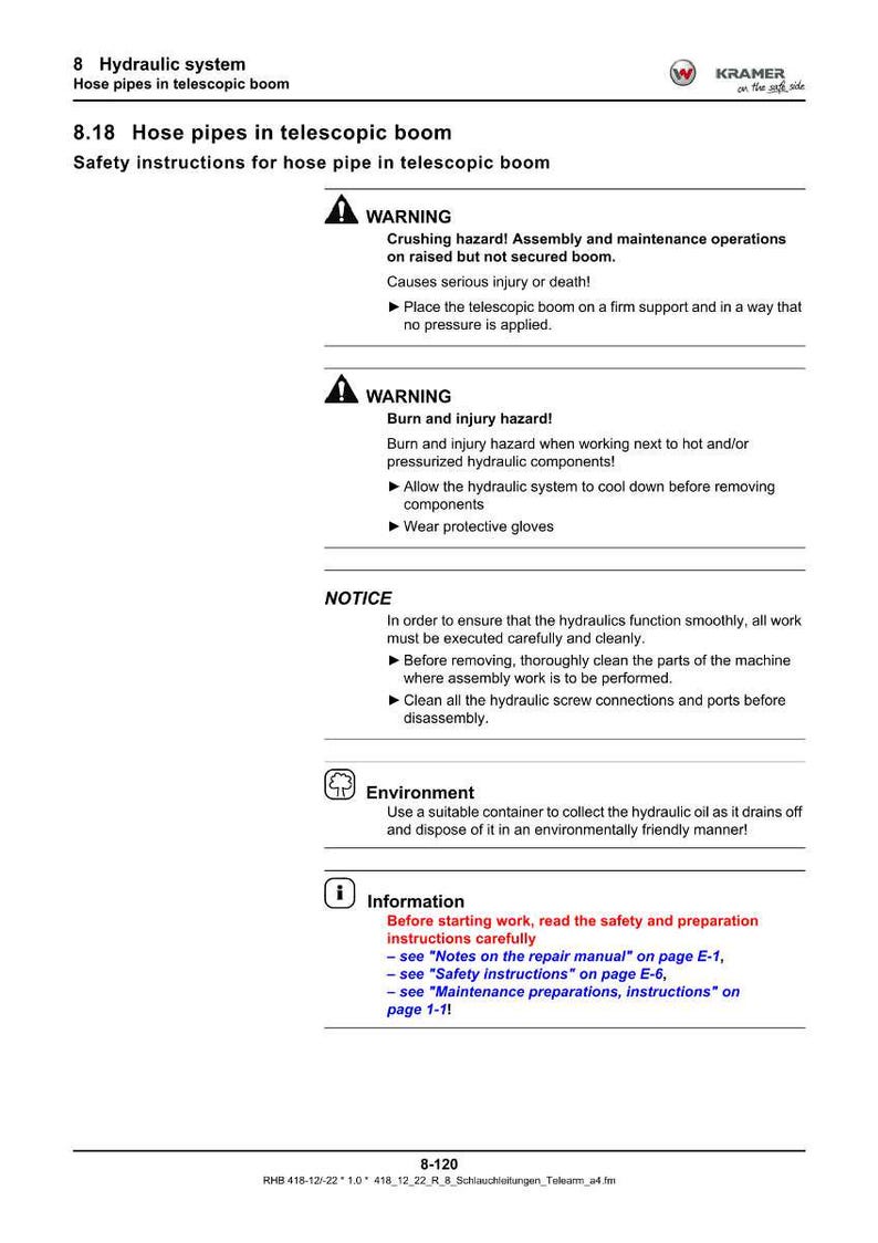 Wacker neuson kramer 2706, Kt276 Teleskoplader Reparaturanleitung PDF | Service Werkstatt | Sofort Download Bild 9