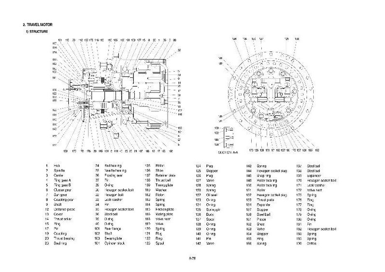 Peut inclure: Diagramme technique d'un moteur de d&eacute;placement, avec des sch&eacute;mas d&eacute;taill&eacute;s et des composants &eacute;tiquet&eacute;s. L'image comprend deux vues principales, l'une montrant une vue &eacute;clat&eacute;e et l'autre une vue en coupe, avec de nombreuses pi&egrave;ces identifi&eacute;es par des num&eacute;ros.