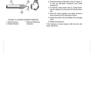 Pode incluir: Diagrama de remo&ccedil;&atilde;o e instala&ccedil;&atilde;o do elemento de aquecimento. A imagem inclui pe&ccedil;as rotuladas: tampa do elemento, elemento de aquecimento e parafuso de fixa&ccedil;&atilde;o. As instru&ccedil;&otilde;es detalham as etapas de instala&ccedil;&atilde;o.