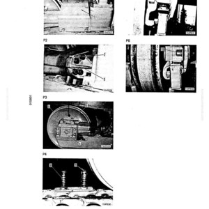 May include: Black and white technical diagrams illustrating mechanical components, with numbered labels. The images show close-ups of parts such as bolts, springs, and gears. The diagrams are from a technical manual.
