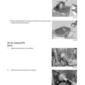 May include: Diagrams and instructions for mechanical procedures. The text reads "M&Eacute;THODE D'INTERVENTION" and details steps for reassembly and disassembly of parts, including cleaning contact surfaces and removing components.