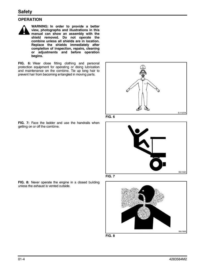 Massey ferguson 9545 9565 Rotary combine Service Manual PDF | Workshop Repair | Instant Download image 11