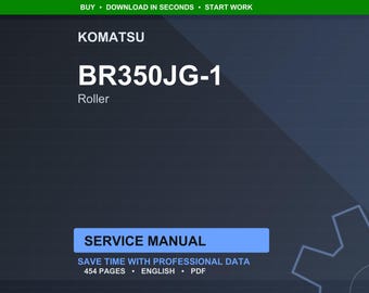 Manual de serviço do rolo compressor Komatsu BR350JG-1 (PDF)