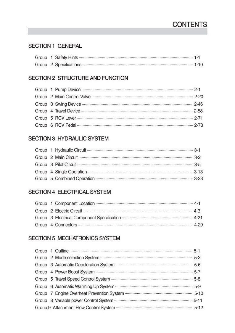 HYUNDAI R380LC-9 Crawler Excavator Service Manual | PDF | Instant Download image 1