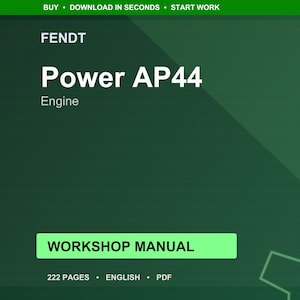 Fendt Power ap44 Engine Workshop Manual PDF | Service Repair | Instant Download image 1