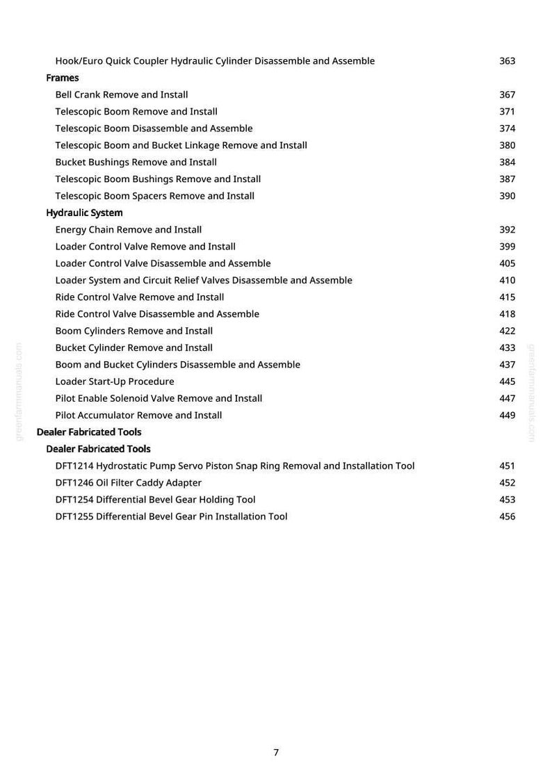 John Deere 326 P 4Wd lastare reparationsmanual PDF | Serviceverkstad | Direkt nedladdning bild 8