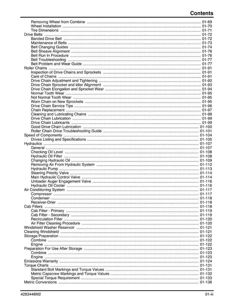 Massey Ferguson 9520 9530 rotortröska Servicemanual PDF | Verkstadsreparation | Direktnedladdning bild 6
