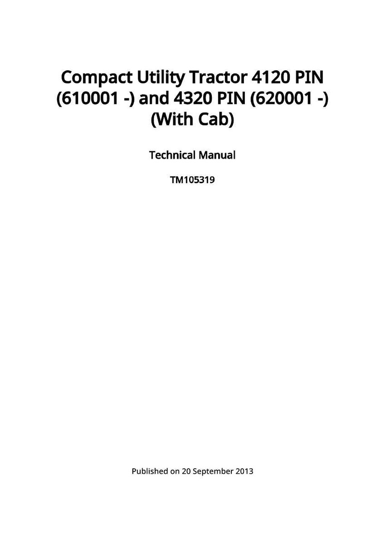 Teknisk manual för John Deere 4120 Pin (610001 -) och 4320 Pin (620001 -) (med hytt) kompakttraktor i PDF-format | Direkt nedladdning bild 2