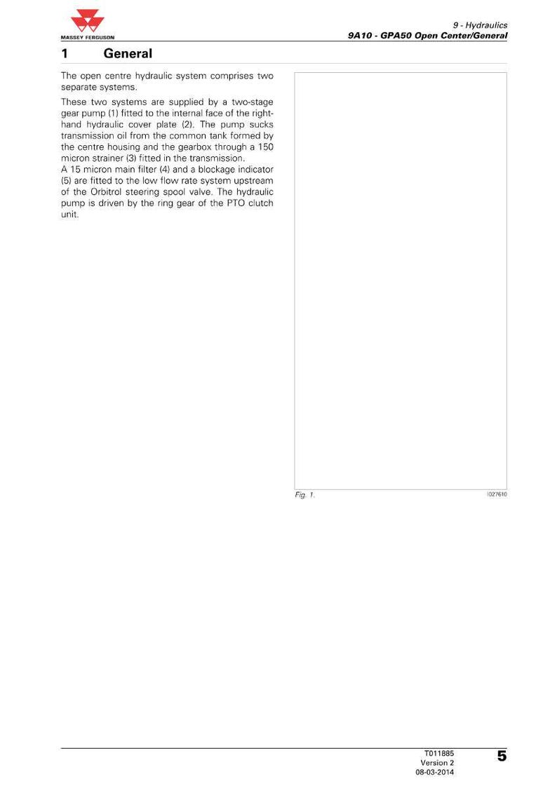 Massey Ferguson 5600-serien modeller 5608 5613 traktor servicemanual PDF | Verkstadsreparation | Direkt nedladdning bild 9
