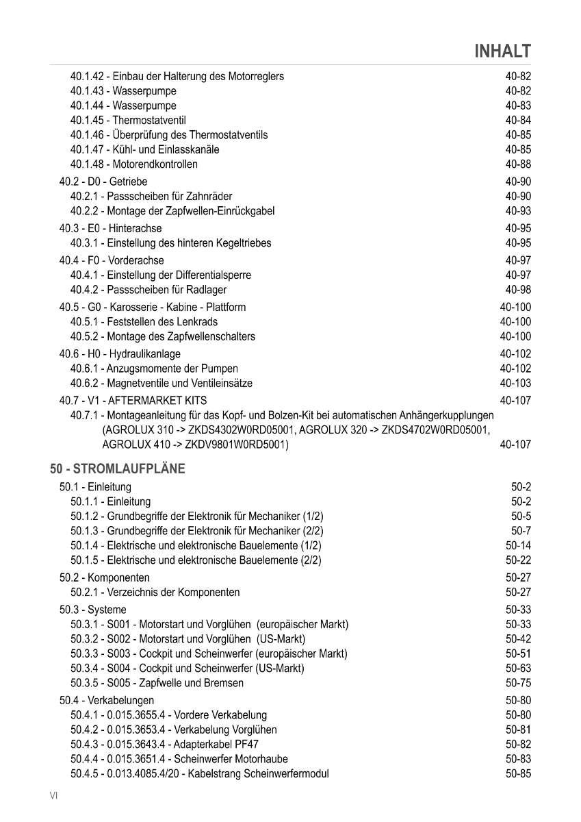 Deutz Fahr Agroplus Series TIER 3 320 & 410 – Reparaturbuch / Werkstatthandbuch – Deutsch