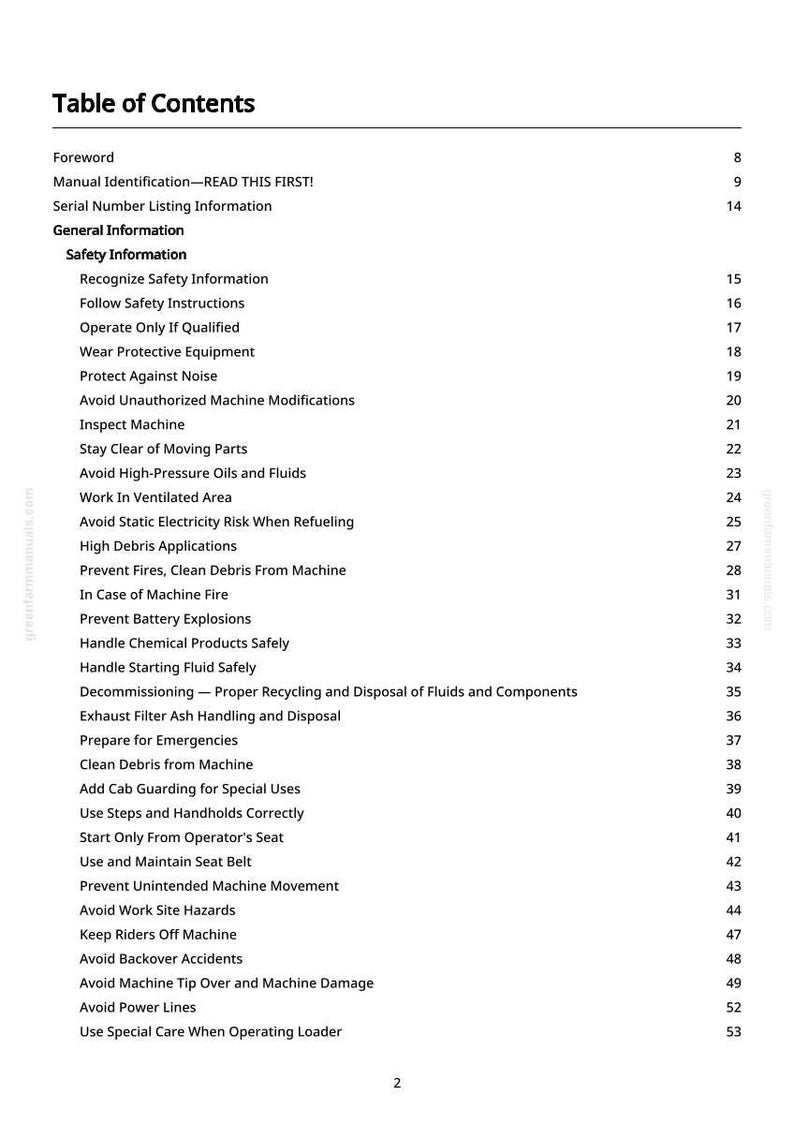 John Deere 326 P 4Wd lastare reparationsmanual PDF | Serviceverkstad | Direkt nedladdning bild 3