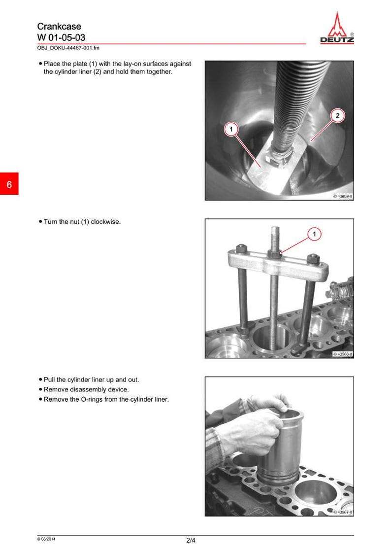 Manuale d'officina/riparazione del motore Deutz Ttcd 7.8 l6 in formato PDF / Download immediato immagine 3