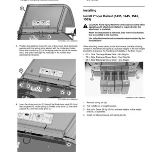 John Deere 60 Inch, 72 Inch, 62 Inch, 60 Inch Glc, 72 Inch Glc Mower Operator Manual PDF | Owners Guide | Instant Download image 9