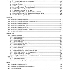 Weidemann T4512e Telehandler Service Manual PDF | Workshop Repair | Instant Download image 5