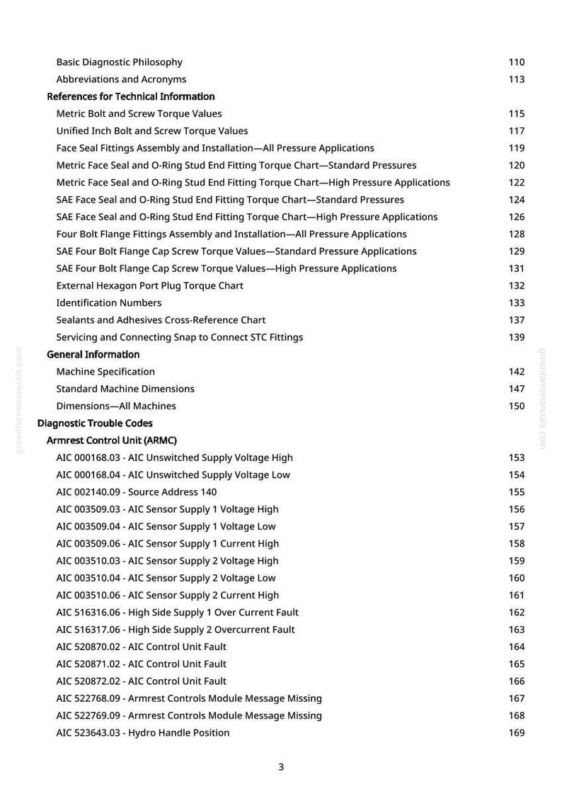 May include: A page from a manual with a table of contents. The text includes technical information, diagnostic trouble codes, and specifications. The document is printed on white paper with black text.