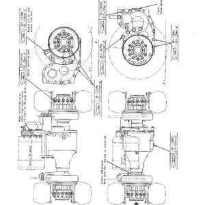 K&ouml;nnte beinhalten: Detaillierte technische Zeichnung eines Antriebsstrangs f&uuml;r einen 2,0-2,5 Tonnen LKW. Das Diagramm enth&auml;lt beschriftete Komponenten, Drehmomentangaben in Newtonmetern und psi sowie eine Au&szlig;enansicht des Systems. Der Text enth&auml;lt "STRUKTUR UND FUNKTION" und "AUSSENANSICHT DES ANTRIEBSSTRANGS".