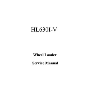 HYUNDAI HL630I-V Wheel Loader Service Manual | PDF | Instant Download image 1