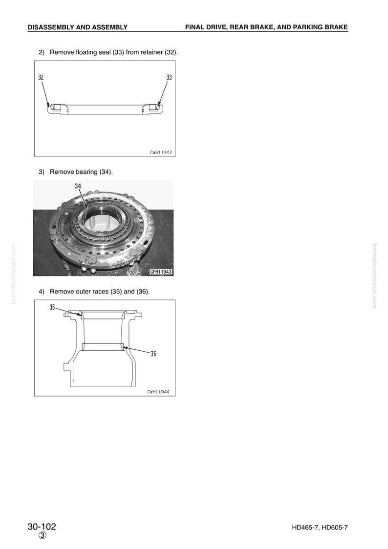 Peut inclure: Sch&eacute;ma de pi&egrave;ces automobiles avec instructions de d&eacute;montage et d'assemblage. Comprend des images d'un joint flottant, d'un roulement et de bagues ext&eacute;rieures, avec des num&eacute;ros de r&eacute;f&eacute;rence pour chaque composant.