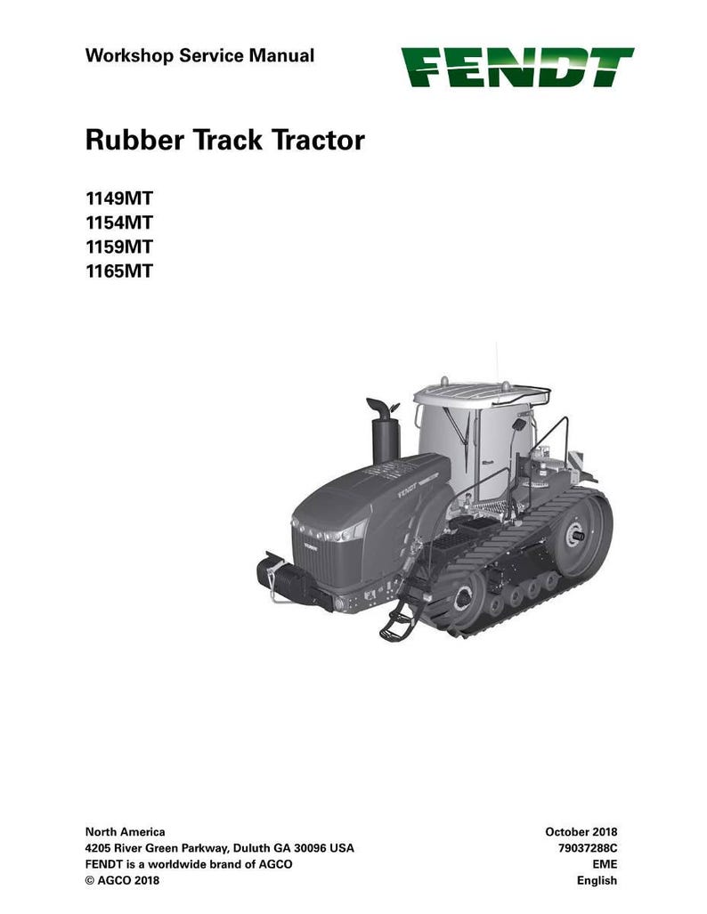 Fendt 1100 Mt Tractor Workshop Manual PDF | Service Repair | Instant Download image 2