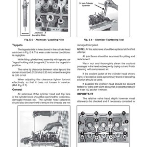 May include: Diagrams and instructions for the SJ 327 E Diesel Engine, including atomiser and locating hole details, tappet adjustments, and cylinder head tightening sequence. Includes measurements in inches and psi.