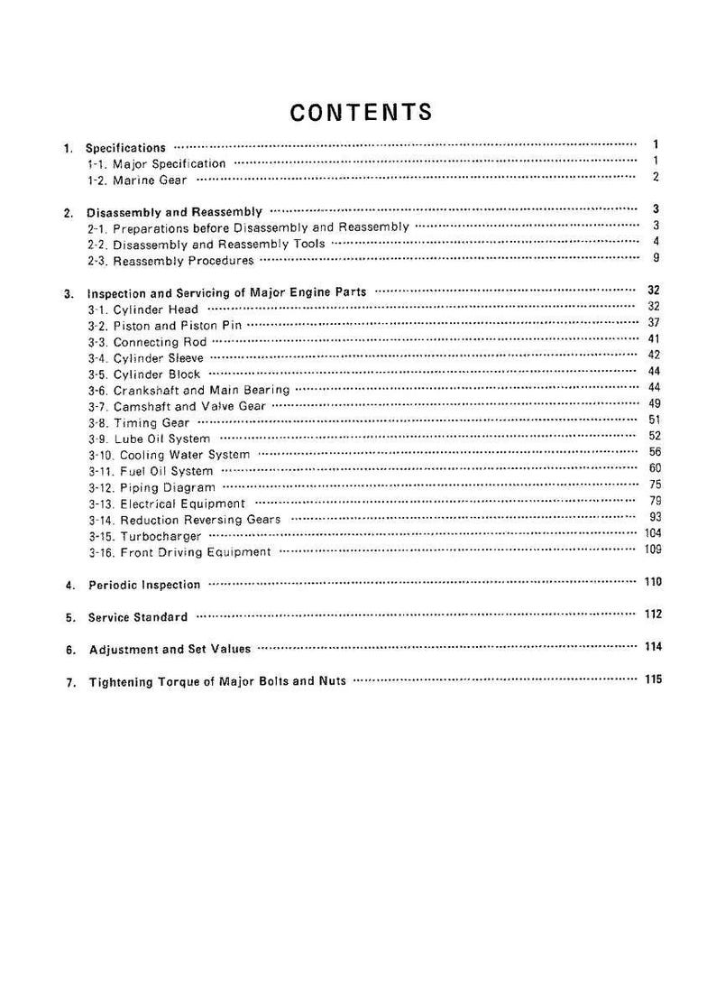 Yanmar 6Cx ete Marine engine Service Manual PDF | Workshop Repair | Instant Download image 3