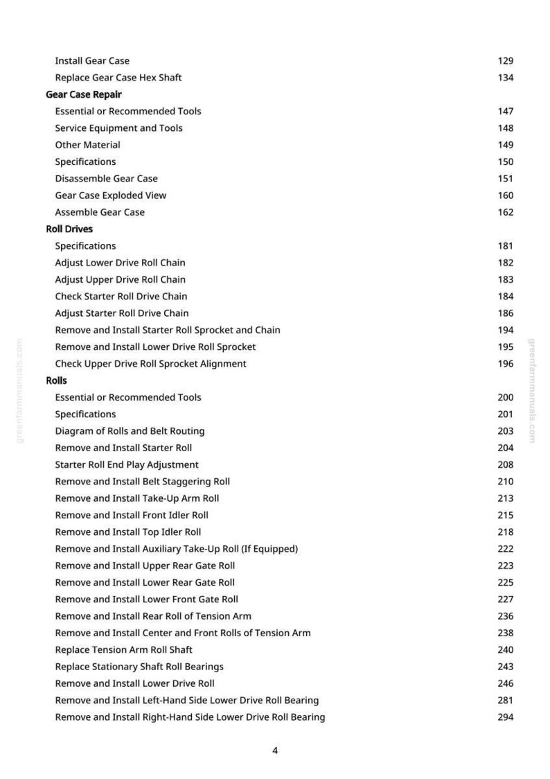 Teknisk manual för John Deere 440E och 450E balpress i PDF-format | Nedladdning direkt bild 5