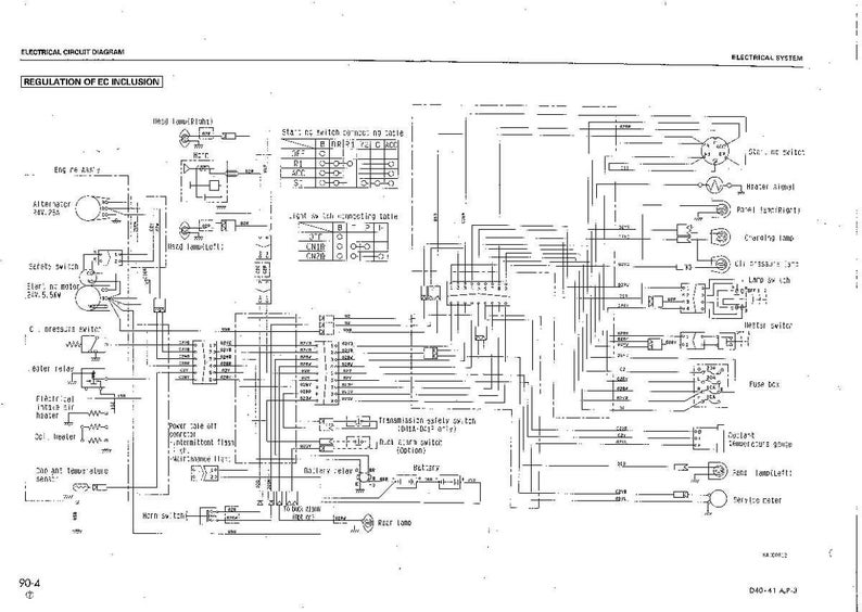 May include: An electrical circuit diagram with text, lines, and symbols. The diagram includes the text "REGULATION OF EC INCLUSION" and "ELECTRICAL SYSTEM". The image is a technical illustration.
