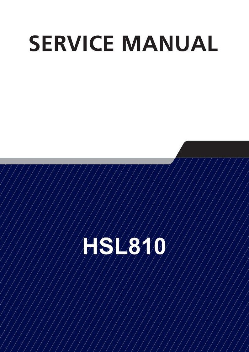 HYUNDAI HSL810 Skid Steer Loader Service Manual | PDF | Instant Download image 1