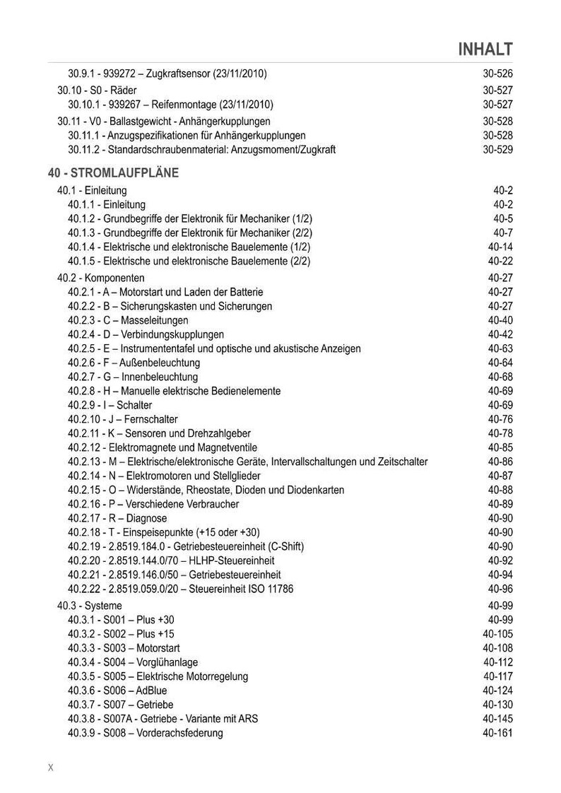 May include: A detailed table of contents from a technical manual, listing various automotive electrical and electronic components, including sensors, switches, and control units. The document is organized by section and includes page numbers for easy reference.