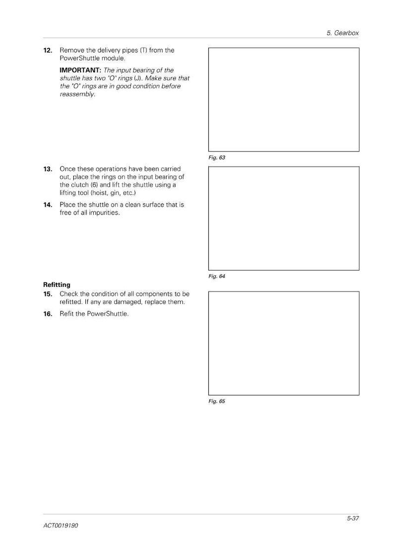 Pode incluir: P&aacute;gina de um manual t&eacute;cnico com instru&ccedil;&otilde;es de manuten&ccedil;&atilde;o da caixa de velocidades. Detalha a remo&ccedil;&atilde;o de tubos, a verifica&ccedil;&atilde;o dos an&eacute;is O e a remontagem dos componentes. Diagramas inclu&iacute;dos.
