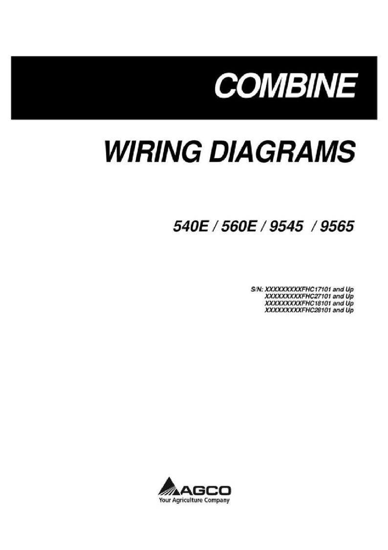 Massey ferguson 540E 560e 9545 9565 Combine Wiring diagrams PDF | Instant Download image 2
